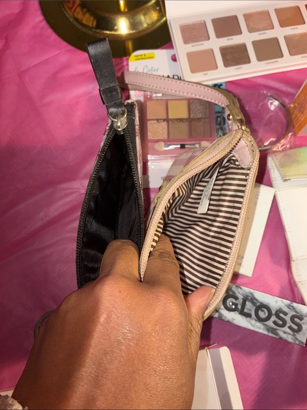 Michael Kors Soft Blush Structured Satchel with Gold Hardware-Bundle - Picture 16 of 16